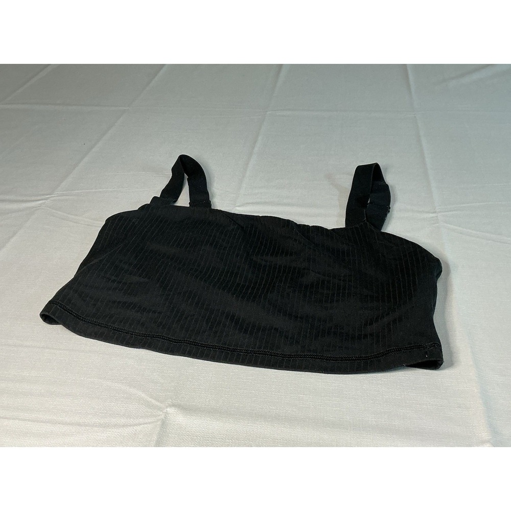 OFFLINE by Aerie Real Me Recharge Sports Bra Black Ribbed Adjustable Straps M